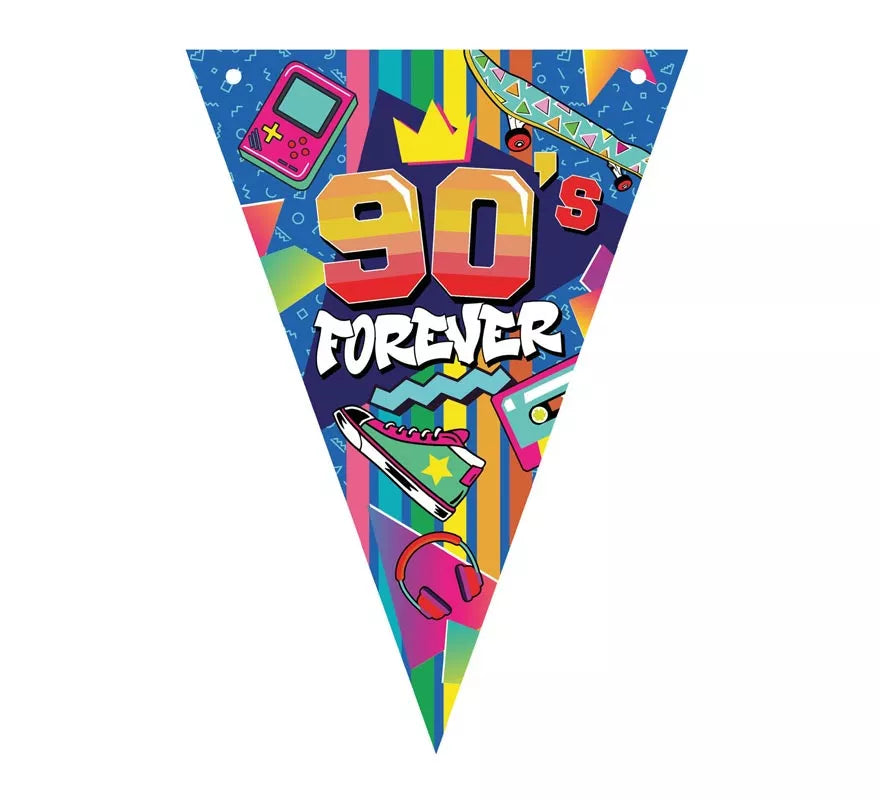 Translation missing: es.Gallardete años 90 de 300 cm, 20x30 cm