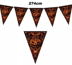 Gallardete Calabaza Gótica de papel