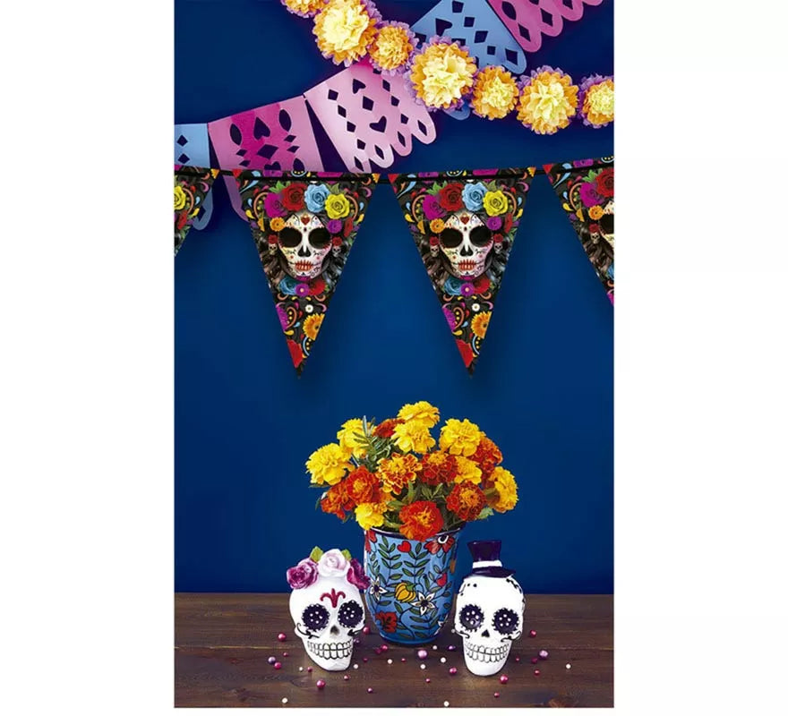 Translation missing: es.Gallardete Catrina colorida de 300 cm