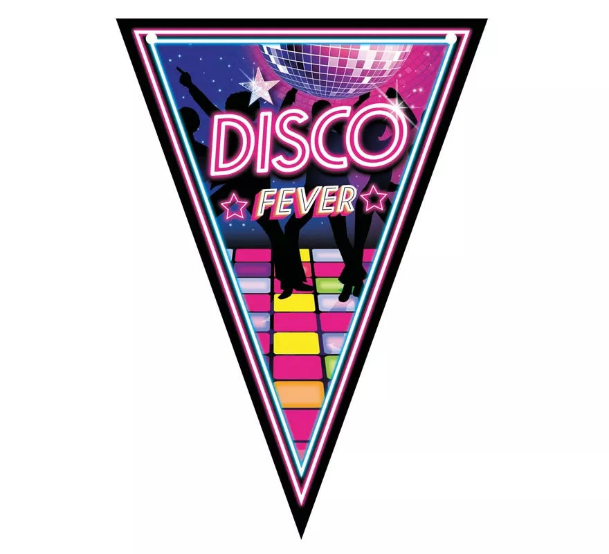 Translation missing: es.Gallardete Disco Fever Papel de 300 cm 20x30 cm