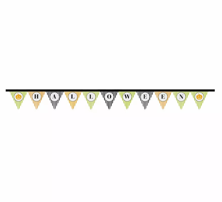 Gallardete Halloween de 300 cm 20X20 cm (Alta calidad)