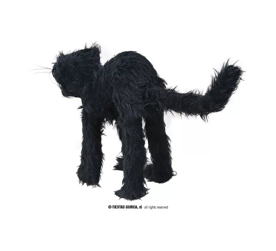 Translation missing: es.Gato Salvaje Peludo negro de 30 cm