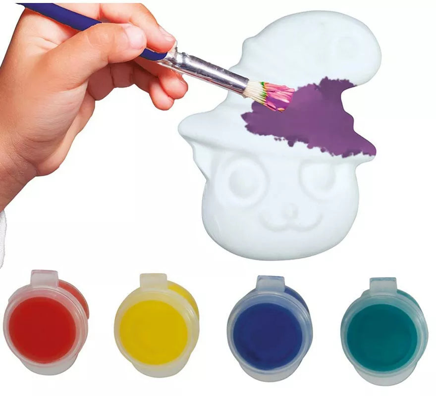 Translation missing: es.Gato Blanco para Pintar con Pinturas Incluidas