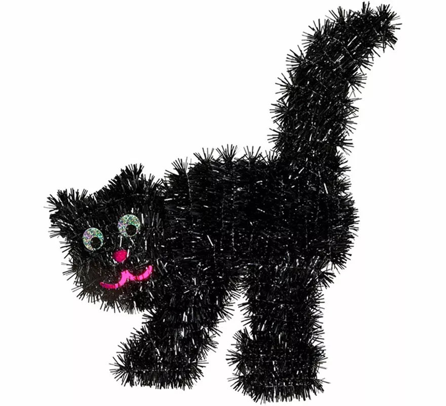 Translation missing: es.Gato negro de Oropel de 30x36 cm