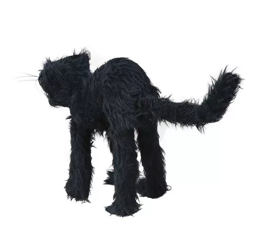 Translation missing: es.Gato Salvaje Peludo negro de 30 cm