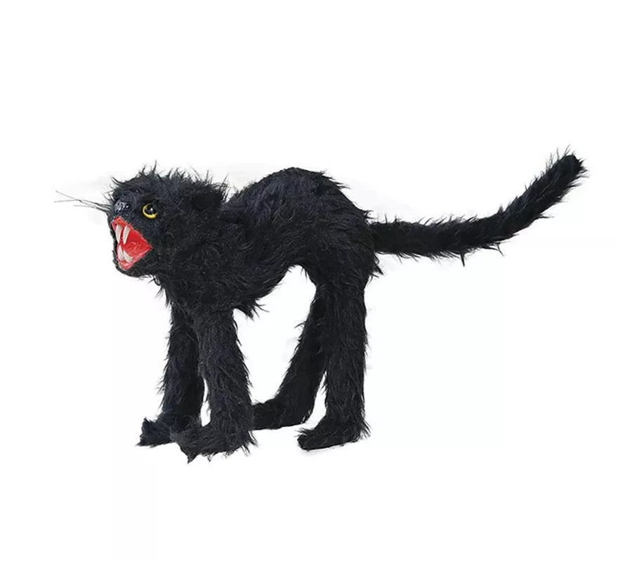 Translation missing: es.Gato Salvaje Peludo negro de 30 cm