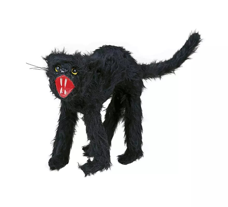 Translation missing: es.Gato Salvaje Peludo negro de 30 cm