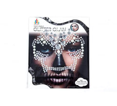 Gemas Faciales Adhesivas Calavera brillante