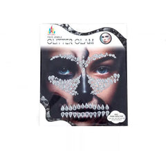 Gemas Faciales Adhesivas Calavera plateada