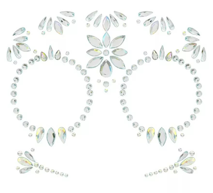 Translation missing: es.Gemas Faciales Adhesivas de Catrina Día de Los Muertos con Diamante