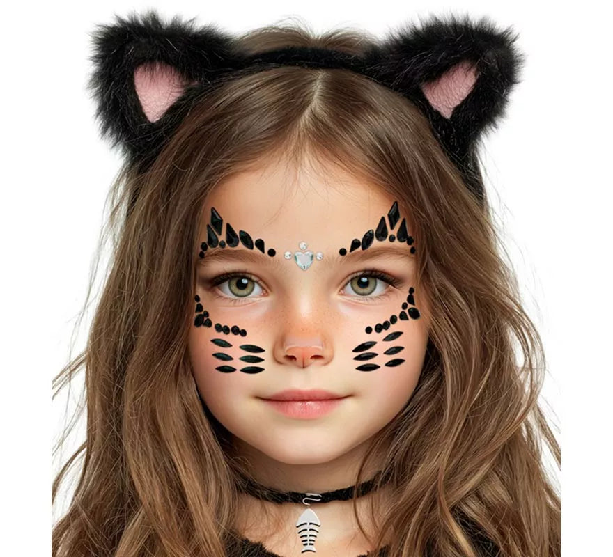 Translation missing: es.Gemas Faciales Adhesivas de Gata Infantil