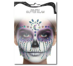 Gemas Faciales Fashion Calavera estrellas