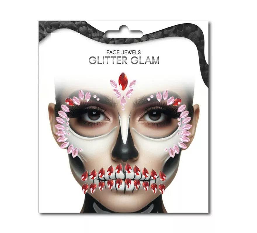 Translation missing: es.Gemas Faciales Fashion Calavera rosa