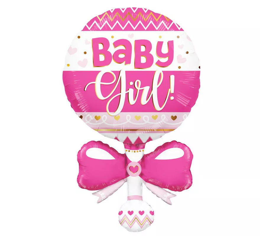 Globo de Foil Baby Girl de 90 cm