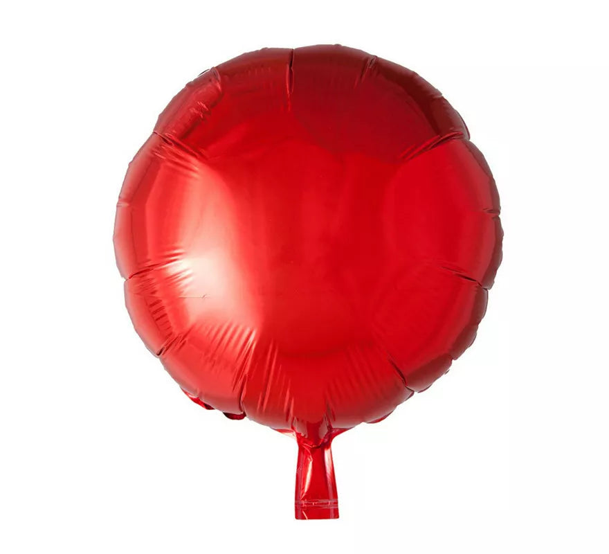 Translation missing: es.Globo de Foil Redondo Rojo de 46 cm