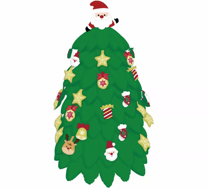 Globo Foil Árbol Navidad Standing 126x130 cm