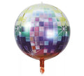 Globo Foil de Bola de Disco multicolor de 55 cm