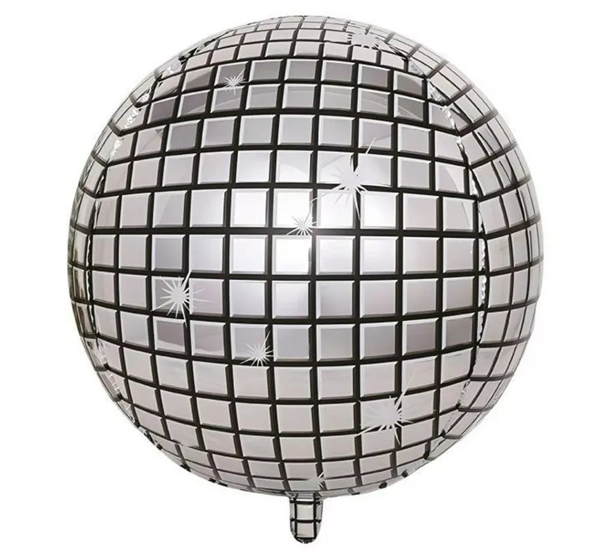 Translation missing: es.Globo Foil de Bola de Disco plateada de 55 cm