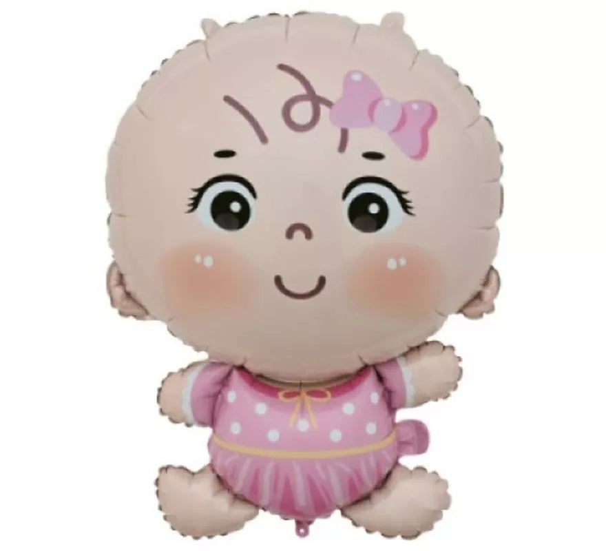 Globo Foil desinflado de Bebé niña de 49x69.5 cm