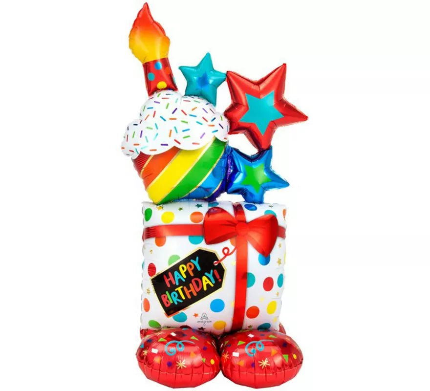 Globo Foil Gigante Airloonz Regalos Happy Birthday 71X139 cm