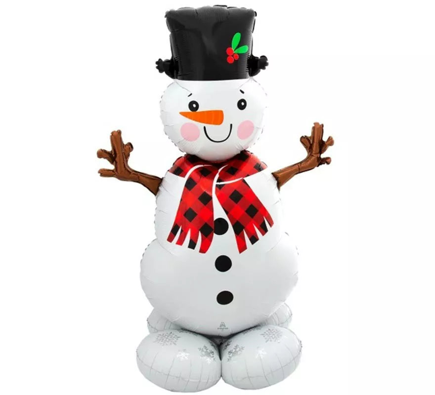 Globo Foil Gigante Muñeco de Nieve 88x139 cm