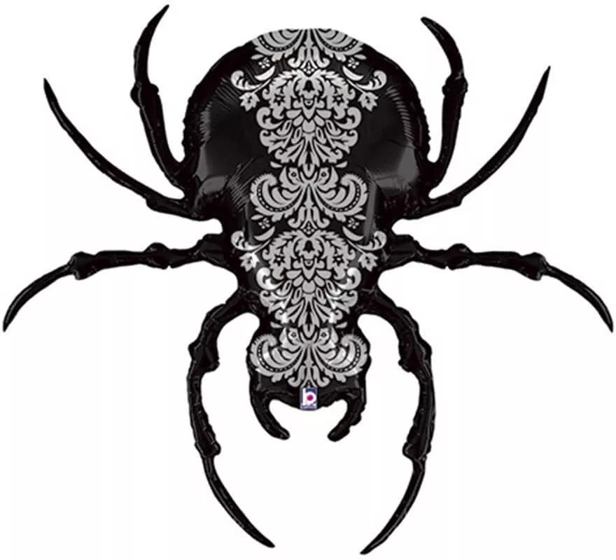 Translation missing: es.Globo Foil Metalizado de Araña Negra de 119 cm