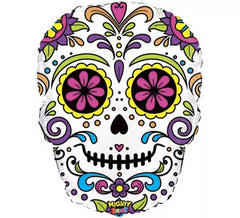 Globo Foil Metalizado de Catrina Mexicana de 68 cm