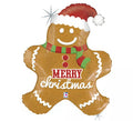 Globo Foil Metalizado Galleta Merry Christmas de 78 cm