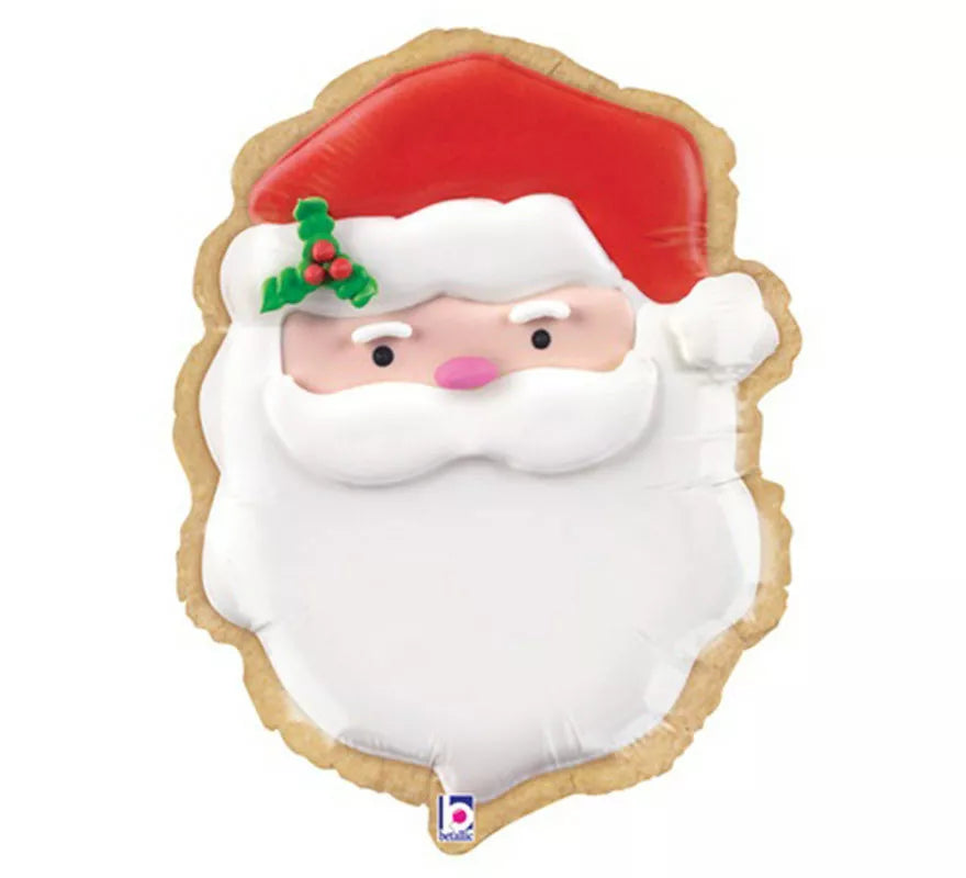 Translation missing: es.Globo Foil Metalizado Galleta Papá Noel de 60 cm