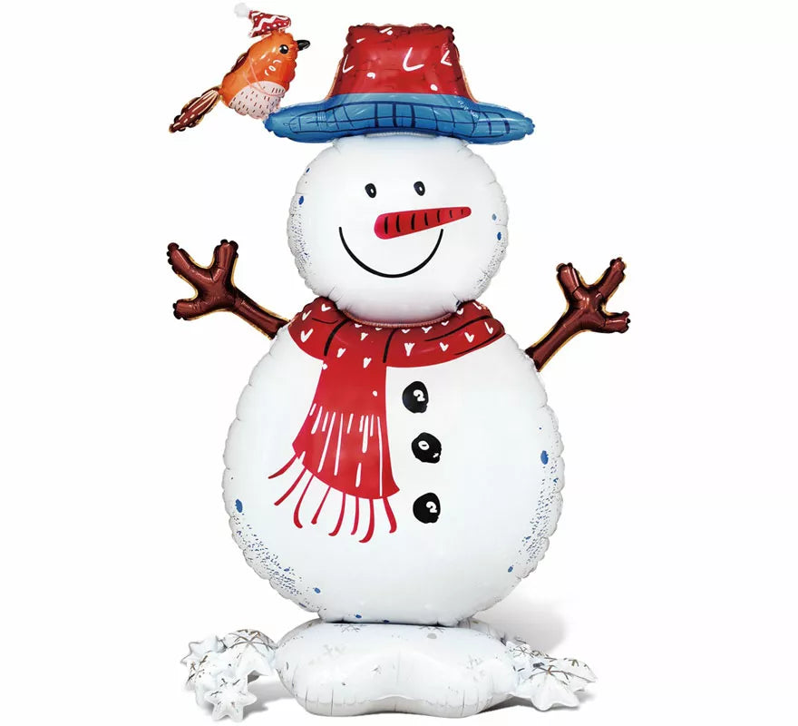 Translation missing: es.Globo Foil Muñeco de Nieve Base 79x57x26 cm