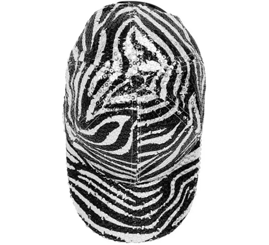 Translation missing: es.Gorra Animal Print Cebra con Lentejuelas
