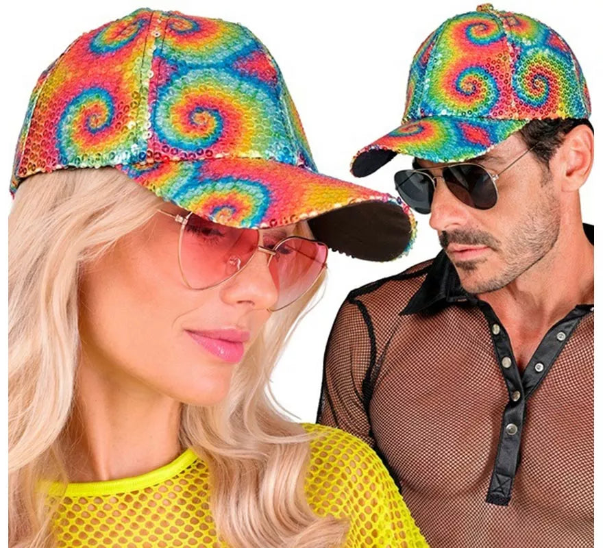 Gorra Años 80 con Lentejuelas