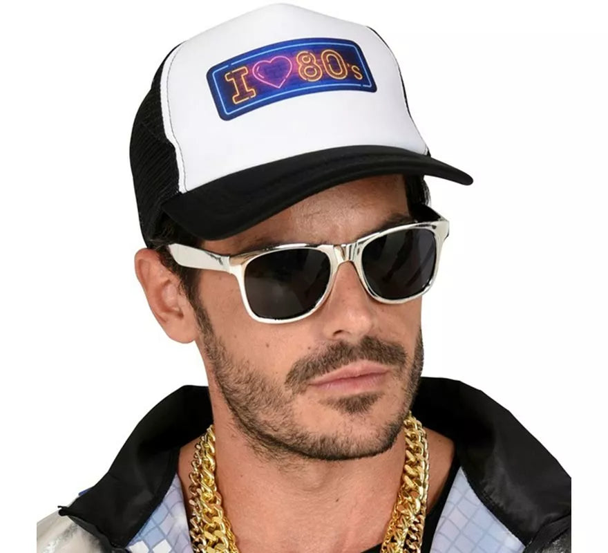 Translation missing: es.Gorra Años 80 'I Love 80s' para adultos