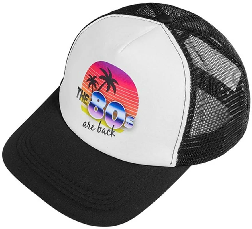 Translation missing: es.Gorra Años 80 'The 80s are back' para adultos