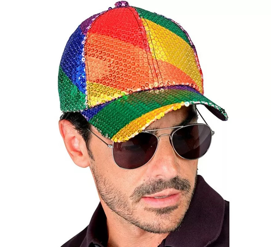 Translation missing: es.Gorra Arcoíris con Lentejuelas