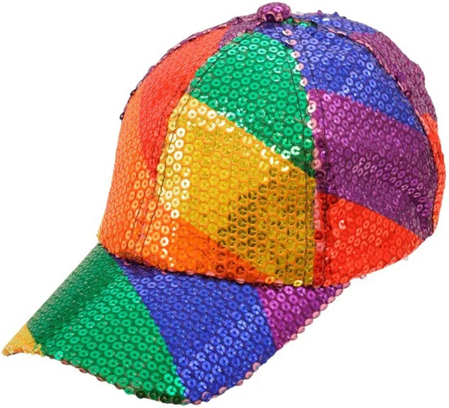 Translation missing: es.Gorra Arcoíris con Lentejuelas