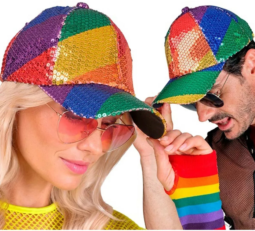Translation missing: es.Gorra Arcoíris con Lentejuelas