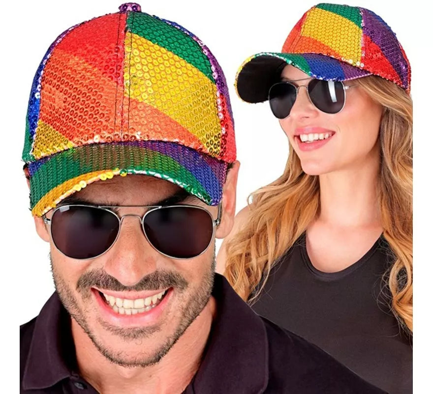 Translation missing: es.Gorra Arcoíris con Lentejuelas