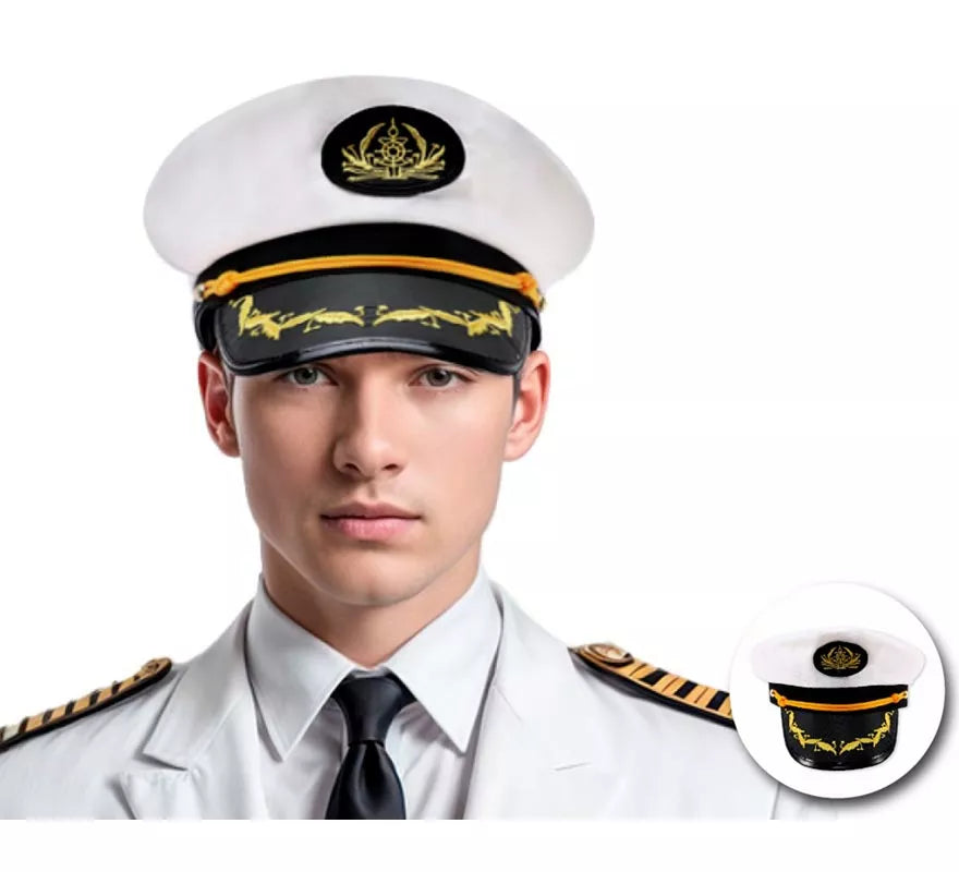 Translation missing: es.Gorra de Capitán de Barco adulto