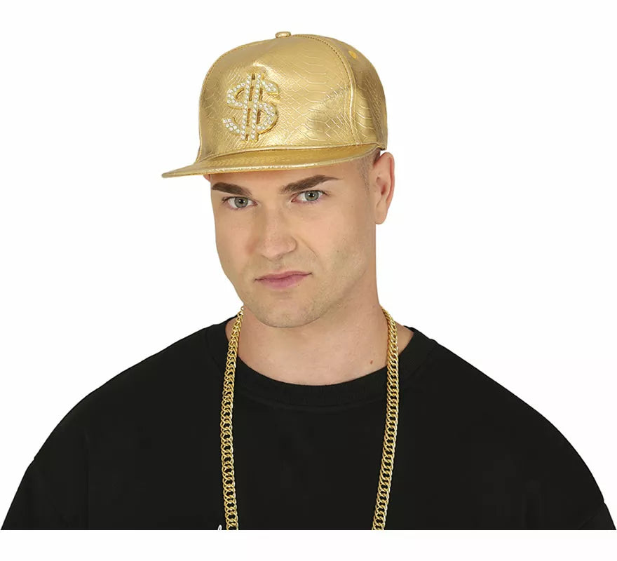 Translation missing: es.Gorra de Dollar dorado adulto