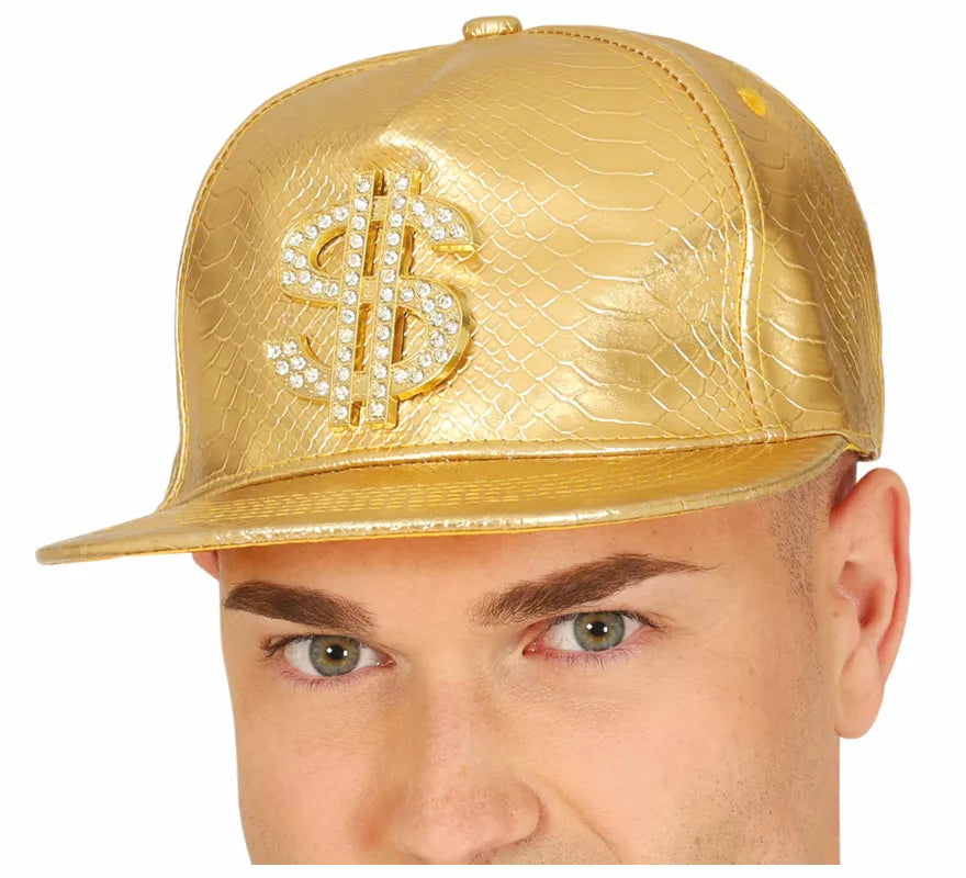 Translation missing: es.Gorra de Dollar dorado adulto