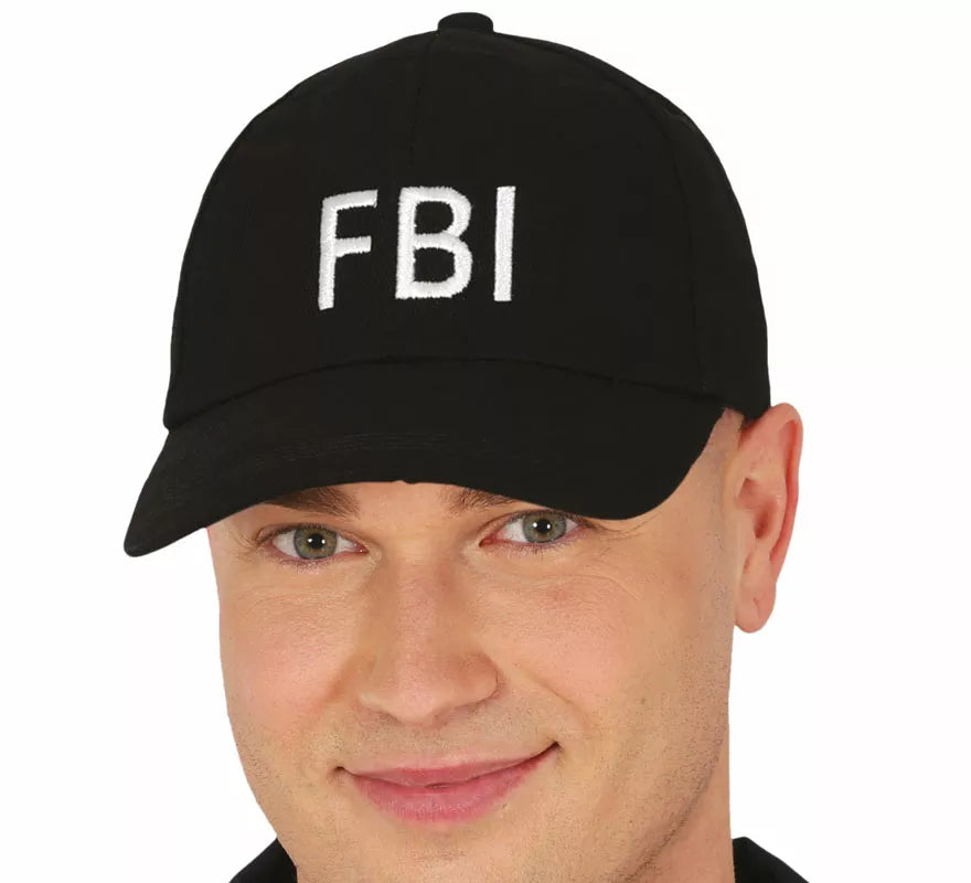 Translation missing: es.Gorra de FBI negra adulto