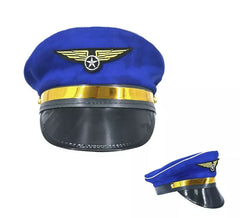 Gorra de Piloto aviador azul