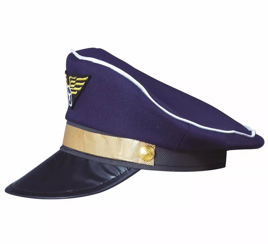 Translation missing: es.Gorra de Piloto con Insignia Dorada Infantil