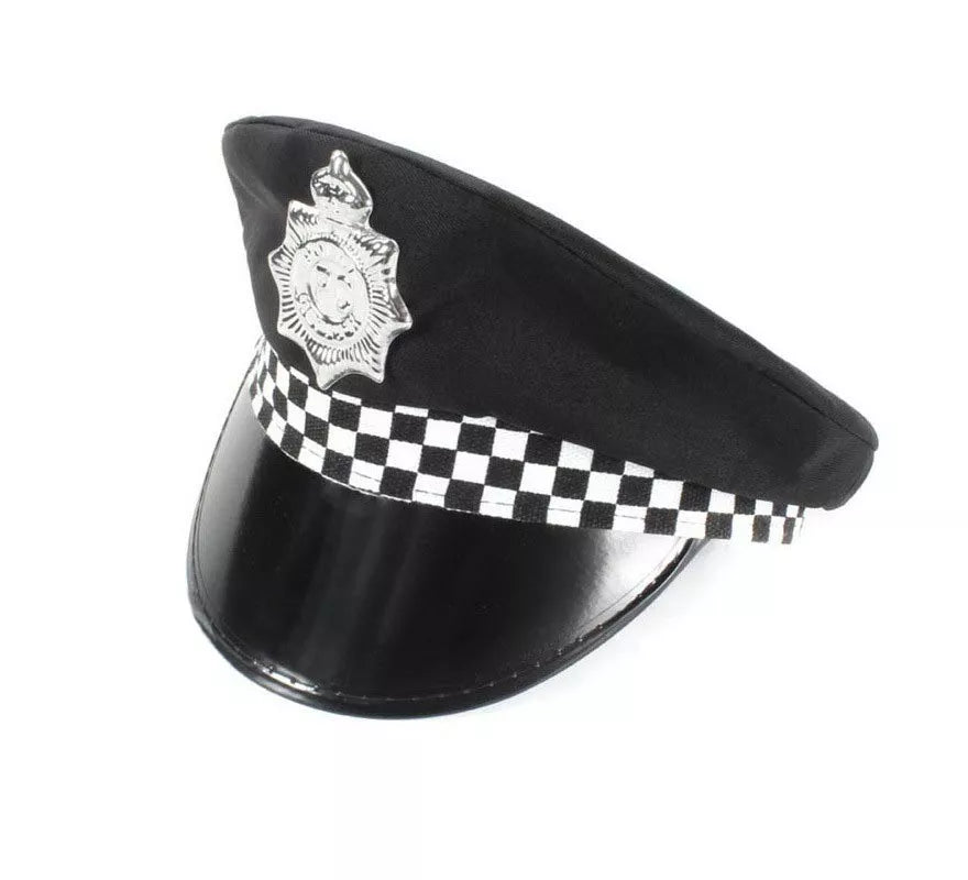 Translation missing: es.Gorra de Policía a cuadros pequeña de 54-56 cm de contorno