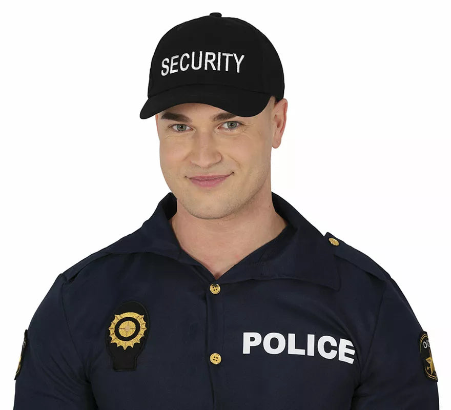 Translation missing: es.Gorra de Security negra adulto