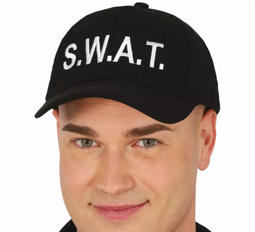 Translation missing: es.Gorra de Swat negra adulto