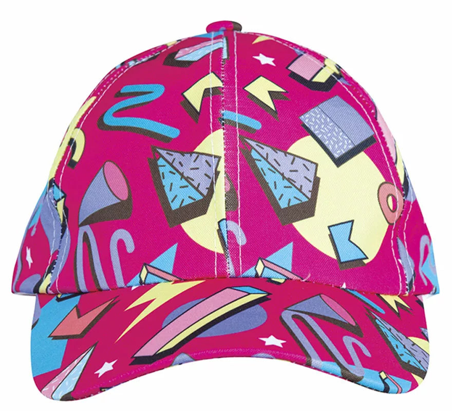 Translation missing: es.Gorra Fucsia con estampado de los Años '80