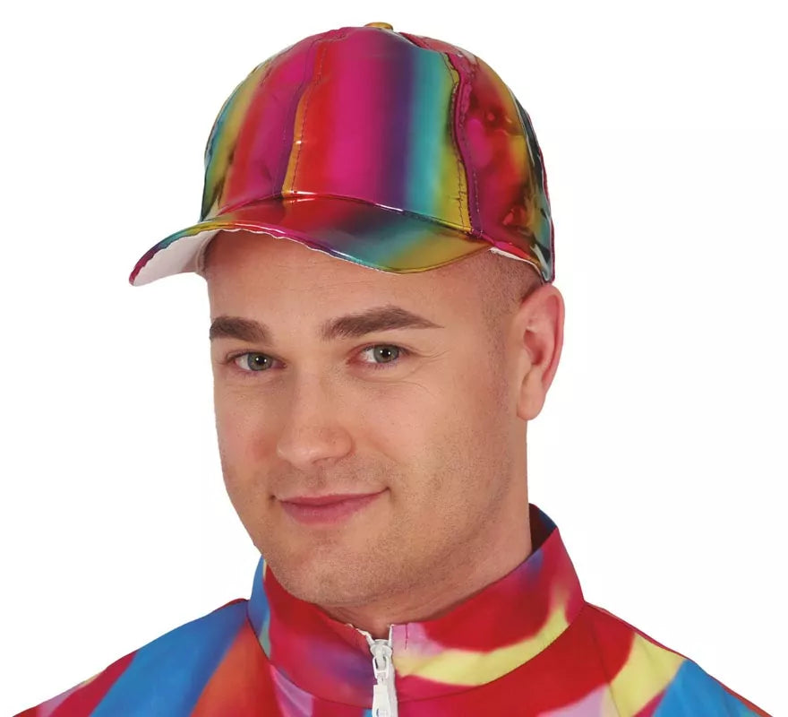 Translation missing: es.Gorra Metalizada multicolor adulto