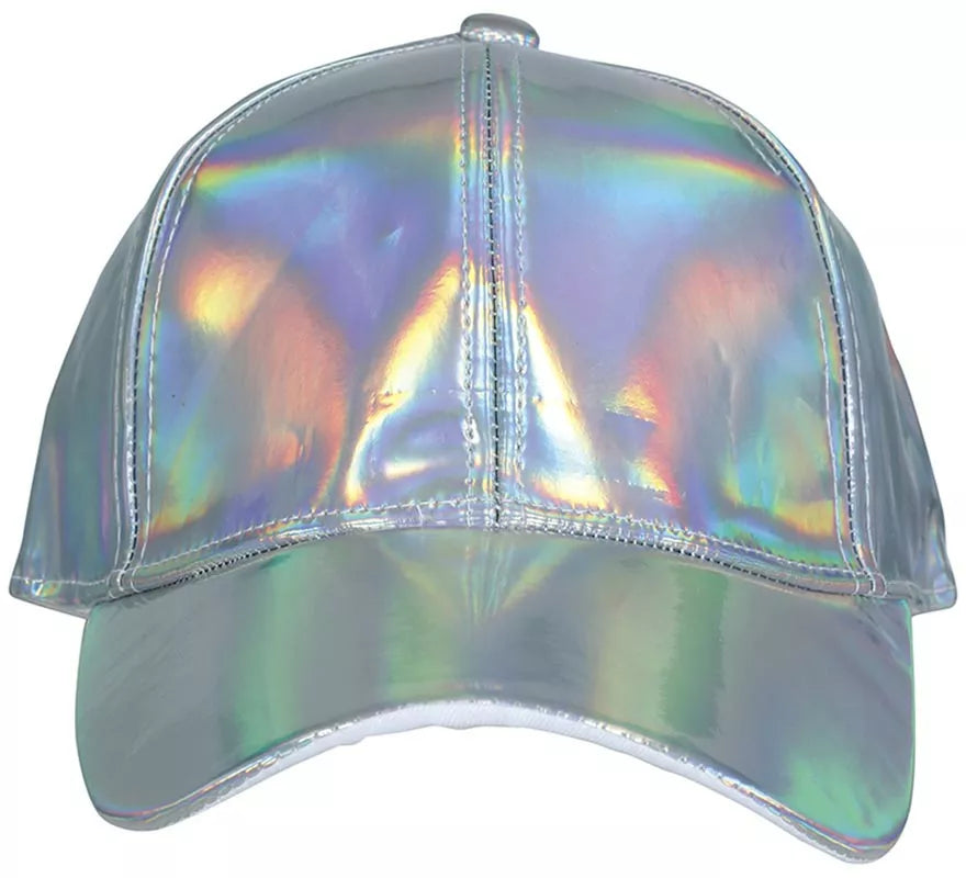 Translation missing: es.Gorra Metalizada plateado adulto